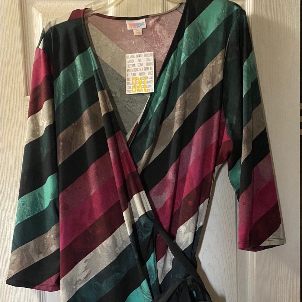NWT LuLaRoe Michelle Wrap Dress 3X